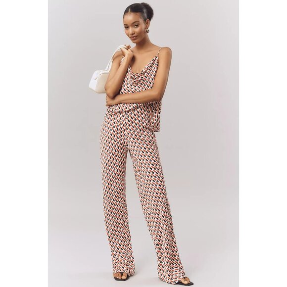 Anthropologie The Tilda Pants: Lipstick Print  XL - Picture 2 of 4